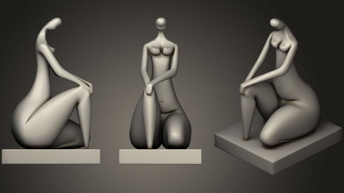 Figurines of girls (STKGL_0366) 3D model for CNC machine